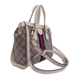 Gucci leather Supreme Ophidia Shoulder GG brown Tote Web monogram Bag
